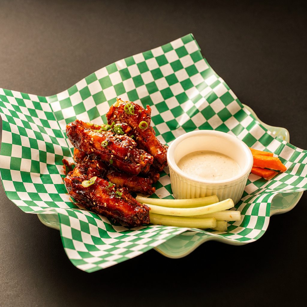 Wings,  6 pieces.