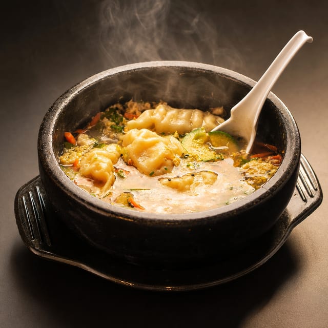 Pot Sticker Soup.